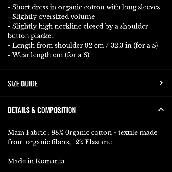 Sezane Briella Organic Cotton Striped Long Sleeve Dress - Navy and White - Picture 6 of 6